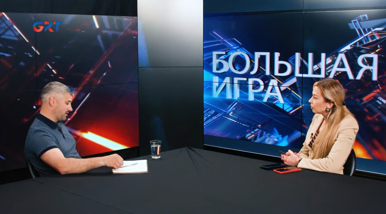 Григорий Дюльгер в передаче «Большая игра» на телеканале GRT
